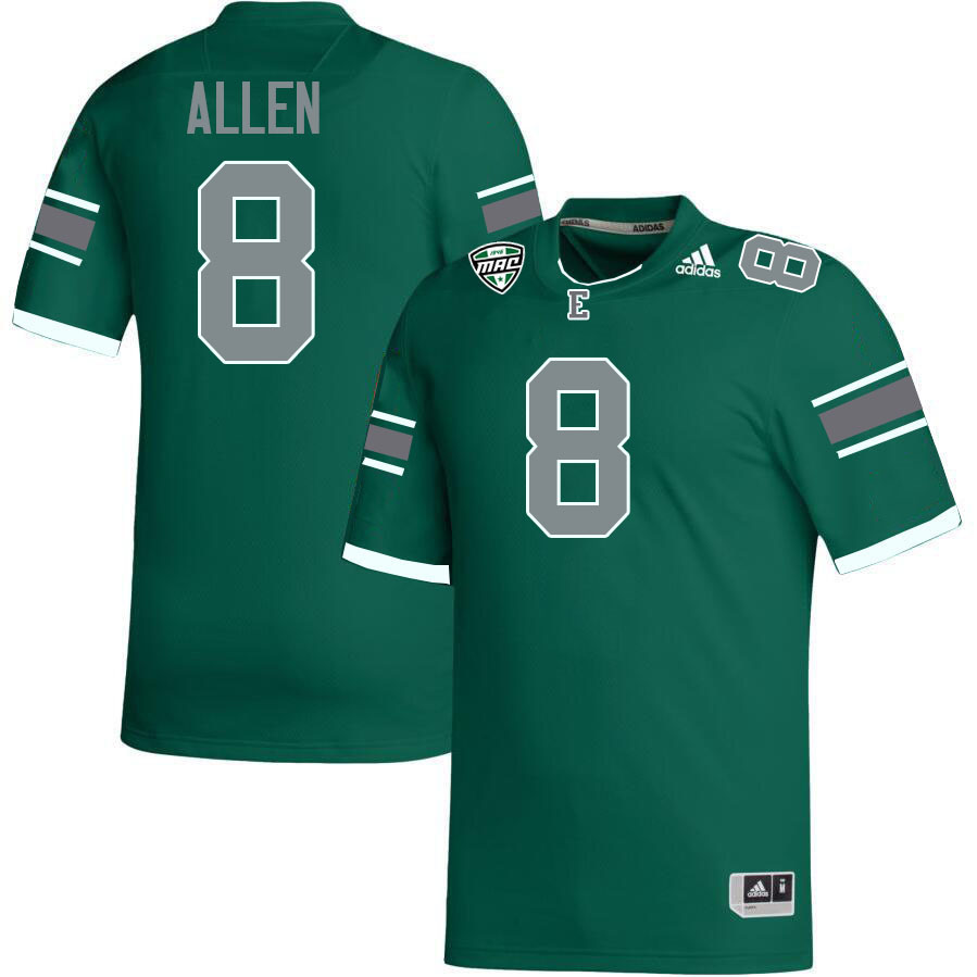 Eastern Michigan Eagles #8 Markus Allen College Football Jerseys Stitched-Green